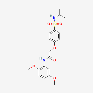 N-(2,5-dimethoxyphenyl)-2-{4-[(isopropylamino)sulfonyl]phenoxy}acetamide