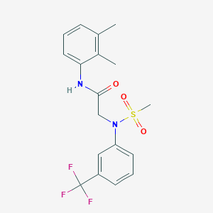 N-(2,3-dimethylphenyl)-2-[N-methylsulfonyl-3-(trifluoromethyl)anilino]acetamide