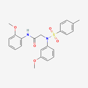 N~1~-(2-methoxyphenyl)-N~2~-(3-methoxyphenyl)-N~2~-[(4-methylphenyl)sulfonyl]glycinamide