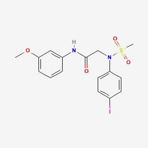 N~2~-(4-iodophenyl)-N-(3-methoxyphenyl)-N~2~-(methylsulfonyl)glycinamide