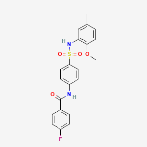 4-fluoro-N-{4-[(2-methoxy-5-methylphenyl)sulfamoyl]phenyl}benzamide