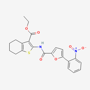 Ethyl 2-[[5-(2-nitrophenyl)furan-2-carbonyl]amino]-4,5,6,7-tetrahydro-1-benzothiophene-3-carboxylate