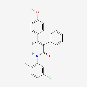 (E)-N-(5-chloro-2-methylphenyl)-3-(4-methoxyphenyl)-2-phenylprop-2-enamide