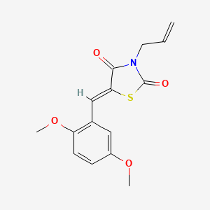 molecular formula C15H15NO4S B3646654 3-allyl-5-(2,5-dimethoxybenzylidene)-1,3-thiazolidine-2,4-dione 