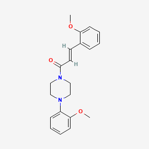 (E)-3-(2-methoxyphenyl)-1-[4-(2-methoxyphenyl)piperazin-1-yl]prop-2-en-1-one