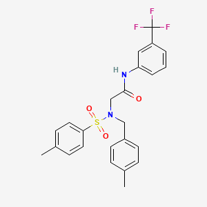 2-[(4-methylphenyl)methyl-(4-methylphenyl)sulfonylamino]-N-[3-(trifluoromethyl)phenyl]acetamide