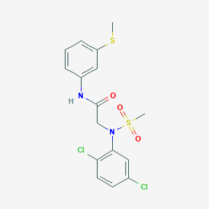 N~2~-(2,5-dichlorophenyl)-N~2~-(methylsulfonyl)-N~1~-[3-(methylthio)phenyl]glycinamide