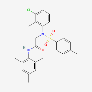 N~2~-(3-chloro-2-methylphenyl)-N~1~-mesityl-N~2~-[(4-methylphenyl)sulfonyl]glycinamide