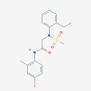 N~2~-(2-ethylphenyl)-N~1~-(4-iodo-2-methylphenyl)-N~2~-(methylsulfonyl)glycinamide