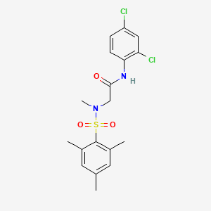 N-(2,4-dichlorophenyl)-N~2~-methyl-N~2~-[(2,4,6-trimethylphenyl)sulfonyl]glycinamide