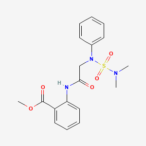 METHYL 2-[(2-{[(DIMETHYLAMINO)SULFONYL]ANILINO}ACETYL)AMINO]BENZOATE