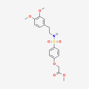 Methyl 2-[4-[2-(3,4-dimethoxyphenyl)ethylsulfamoyl]phenoxy]acetate