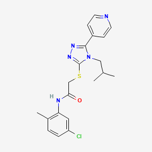 N-(5-chloro-2-methylphenyl)-2-{[4-isobutyl-5-(4-pyridinyl)-4H-1,2,4-triazol-3-yl]thio}acetamide