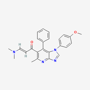 (2E)-3-(dimethylamino)-1-[1-(4-methoxyphenyl)-5-methyl-7-phenyl-1H-imidazo[4,5-b]pyridin-6-yl]prop-2-en-1-one