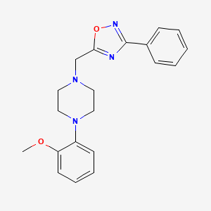 1-(2-methoxyphenyl)-4-[(3-phenyl-1,2,4-oxadiazol-5-yl)methyl]piperazine