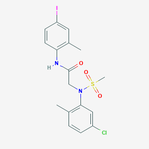 N~2~-(5-chloro-2-methylphenyl)-N~1~-(4-iodo-2-methylphenyl)-N~2~-(methylsulfonyl)glycinamide