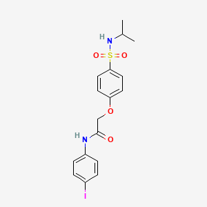 N-(4-iodophenyl)-2-[4-(propan-2-ylsulfamoyl)phenoxy]acetamide