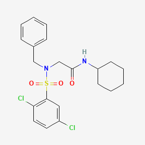 N~2~-benzyl-N-cyclohexyl-N~2~-[(2,5-dichlorophenyl)sulfonyl]glycinamide