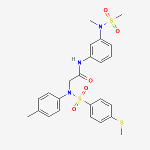 N~1~-{3-[methyl(methylsulfonyl)amino]phenyl}-N~2~-(4-methylphenyl)-N~2~-{[4-(methylthio)phenyl]sulfonyl}glycinamide