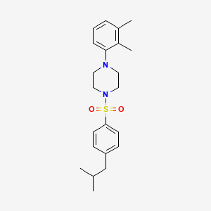 1-(2,3-dimethylphenyl)-4-[(4-isobutylphenyl)sulfonyl]piperazine