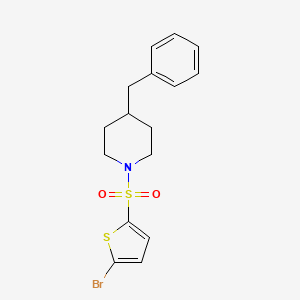 4-benzyl-1-[(5-bromo-2-thienyl)sulfonyl]piperidine