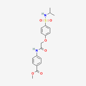 methyl 4-[({4-[(isopropylamino)sulfonyl]phenoxy}acetyl)amino]benzoate