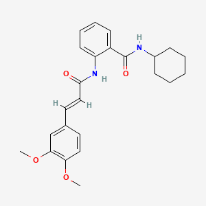 N-cyclohexyl-2-{[3-(3,4-dimethoxyphenyl)acryloyl]amino}benzamide