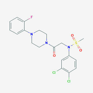 N-(3,4-dichlorophenyl)-N-{2-[4-(2-fluorophenyl)-1-piperazinyl]-2-oxoethyl}methanesulfonamide