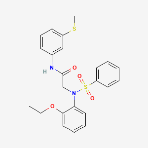 N~2~-(2-ethoxyphenyl)-N~1~-[3-(methylthio)phenyl]-N~2~-(phenylsulfonyl)glycinamide