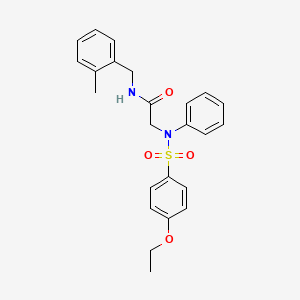 N-[(2-METHYLPHENYL)METHYL]-2-(N-PHENYL4-ETHOXYBENZENESULFONAMIDO)ACETAMIDE