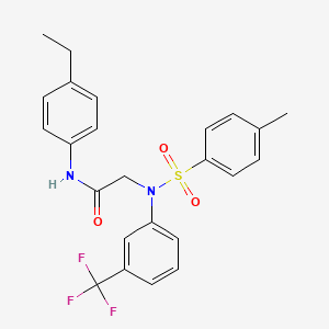 N~1~-(4-ethylphenyl)-N~2~-[(4-methylphenyl)sulfonyl]-N~2~-[3-(trifluoromethyl)phenyl]glycinamide