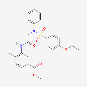 methyl 3-({N-[(4-ethoxyphenyl)sulfonyl]-N-phenylglycyl}amino)-4-methylbenzoate