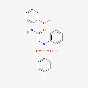 2-(2-chloro-N-(4-methylphenyl)sulfonylanilino)-N-(2-methoxyphenyl)acetamide