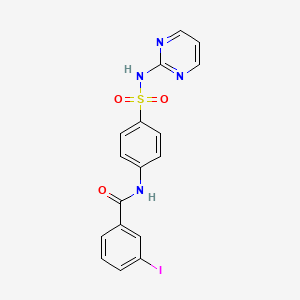 3-IODO-N-{4-[(PYRIMIDIN-2-YL)SULFAMOYL]PHENYL}BENZAMIDE