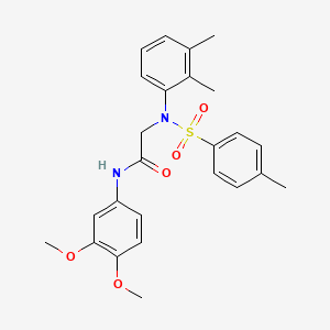 N~1~-(3,4-dimethoxyphenyl)-N~2~-(2,3-dimethylphenyl)-N~2~-[(4-methylphenyl)sulfonyl]glycinamide