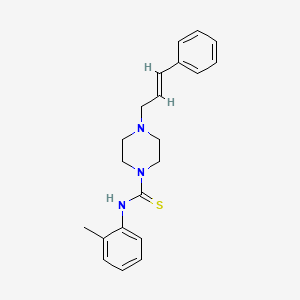 N-(2-methylphenyl)-4-[(2E)-3-phenylprop-2-en-1-yl]piperazine-1-carbothioamide