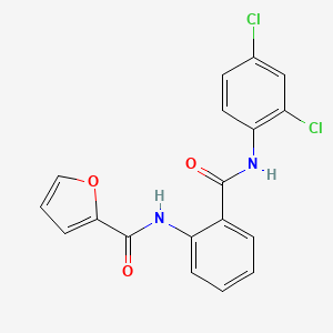 N-[2-[(2,4-dichlorophenyl)carbamoyl]phenyl]furan-2-carboxamide