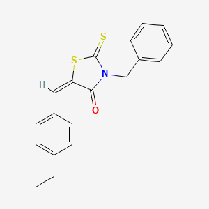 3-benzyl-5-(4-ethylbenzylidene)-2-thioxo-1,3-thiazolidin-4-one