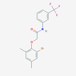 2-(2-bromo-4,6-dimethylphenoxy)-N-[3-(trifluoromethyl)phenyl]acetamide