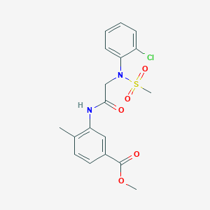 methyl 3-[[2-(2-chloro-N-methylsulfonylanilino)acetyl]amino]-4-methylbenzoate