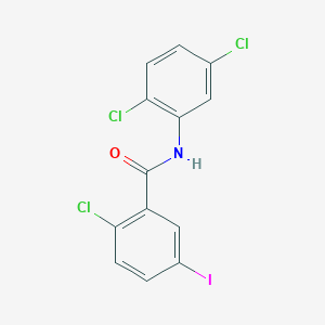 2-chloro-N-(2,5-dichlorophenyl)-5-iodobenzamide