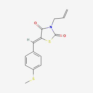 3-allyl-5-[4-(methylthio)benzylidene]-1,3-thiazolidine-2,4-dione