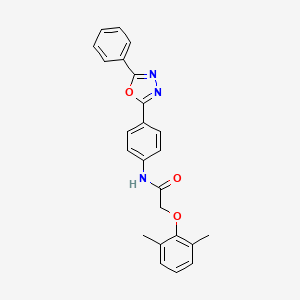 2-(2,6-dimethylphenoxy)-N-[4-(5-phenyl-1,3,4-oxadiazol-2-yl)phenyl]acetamide