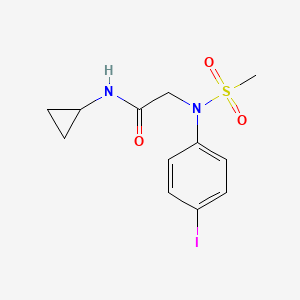 N-cyclopropyl-2-(4-iodo-N-methylsulfonylanilino)acetamide