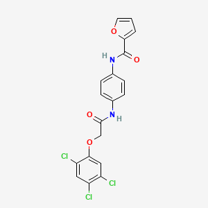 N-(4-{[2-(2,4,5-trichlorophenoxy)acetyl]amino}phenyl)-2-furamide