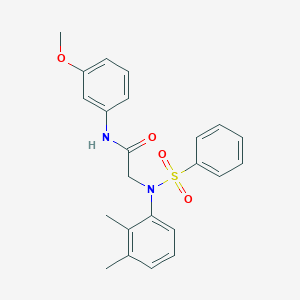 2-[N-(2,3-Dimethylphenyl)benzenesulfonamido]-N-(3-methoxyphenyl)acetamide