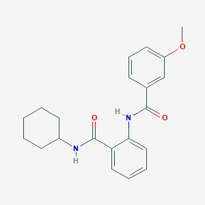 N-cyclohexyl-2-{[(3-methoxyphenyl)carbonyl]amino}benzamide