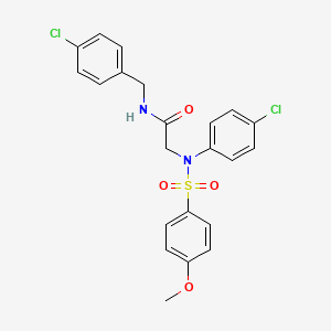 N~1~-(4-chlorobenzyl)-N~2~-(4-chlorophenyl)-N~2~-[(4-methoxyphenyl)sulfonyl]glycinamide