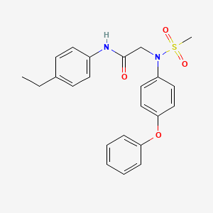 N-(4-ethylphenyl)-N~2~-(methylsulfonyl)-N~2~-(4-phenoxyphenyl)glycinamide