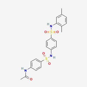 N-(4-{[(4-{[(2,5-dimethylphenyl)amino]sulfonyl}phenyl)amino]sulfonyl}phenyl)acetamide